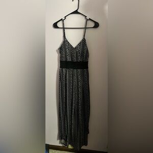 Black Patterned Jumpsuit